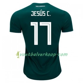 Mexico Jesus C. 17 Thuisshirt WK voetbal 2018